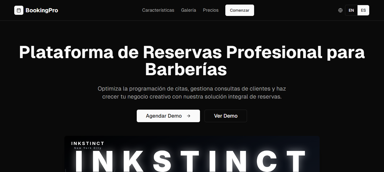 Booking Pro website